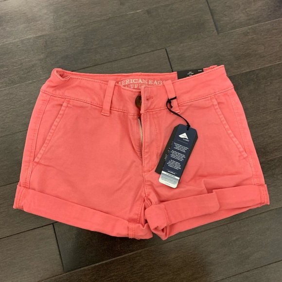 BNWT American eagle coral pink cargo shorts - Picture 2 of 4